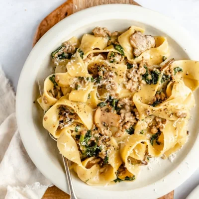 Cheesy Tuna Spinach Casserole