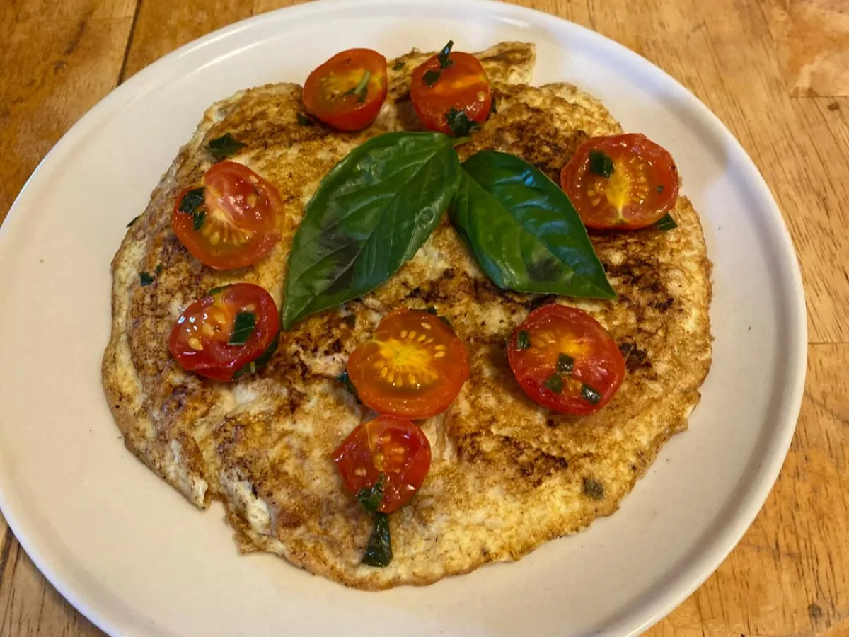 Cherry Tomato And Herb Omelette