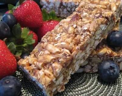 Chewy No-Bake Granola Bars
