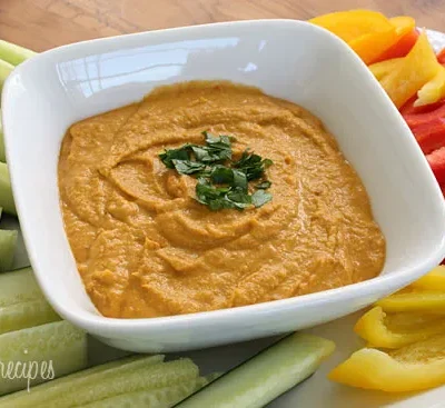 Chick Pea And Roasted Pepper Dip