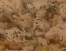 Chicken And Herbs In A White Wine Sauce