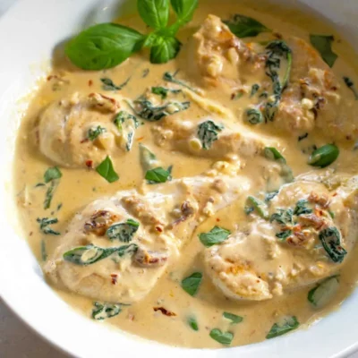 Chicken Breasts With Creamy Basil