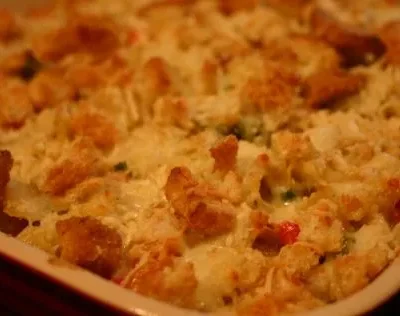 Chicken Caesar Pasta Casserole