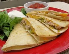 Chicken Chile Quesadillas