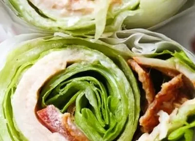 Chicken Club Lettuce Wrap Sandwich