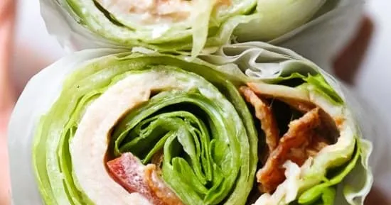 Chicken Club Lettuce Wrap Sandwich
