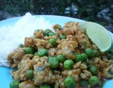 Chicken Curry With Peas And Coriander