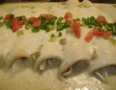 Chicken Enchiladas…White Sauce…Rich