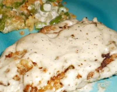 Chicken Fried Steak With Peppered Cream