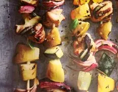 Chicken Kabobs With Zucchini And Apples