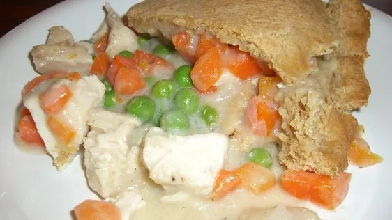 Chicken Pot Pie With Biscuit Crust