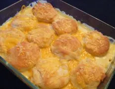 Chicken Pot Pie With Cheese Biscuit Top