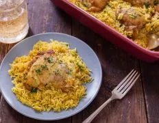 Chicken, Rice, And Spices Bake