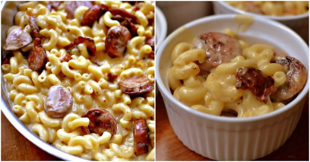 Chicken Sausage And Peppers Macaroni Casserole