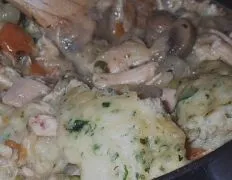 Chicken Stew With Herb Dumplings