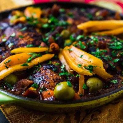 Chicken Tagine With Preserved Lemon And