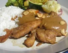 Chicken Tenders With Peanut Butter Dip