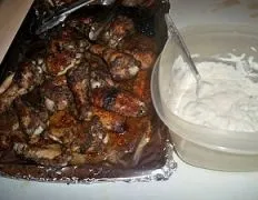 Chicken Wings With Creamy Dipping Sauce