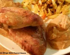 Chicken Wings With Peanut Sauce