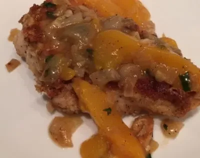Chicken With Peaches And Basil