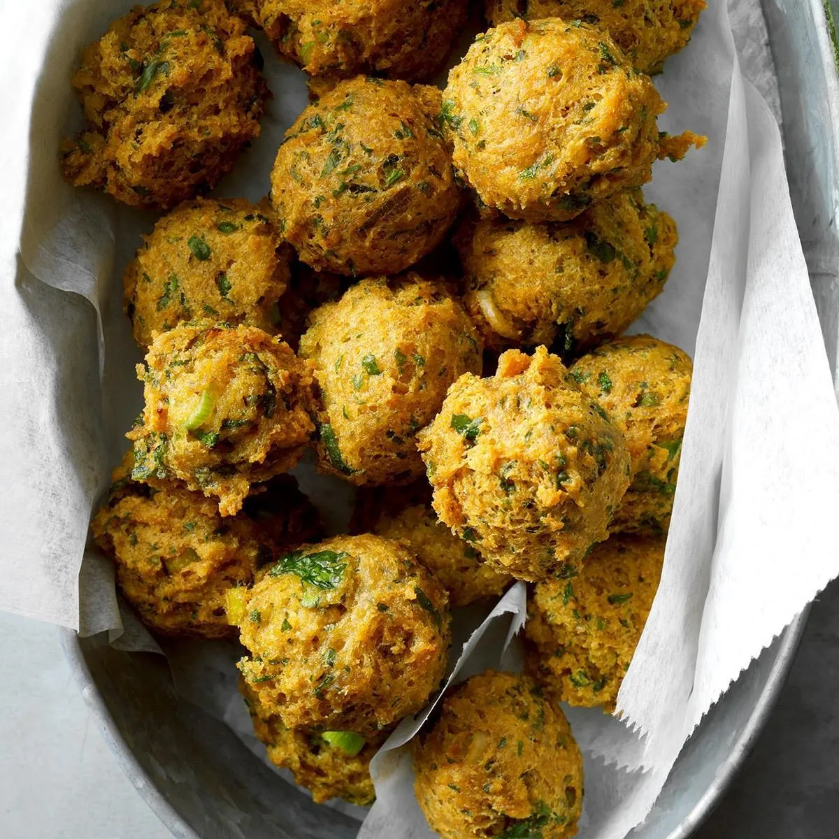 Chickpea Fritters With Hot Pepper