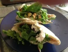 Chickpea Salad On Whole Wheat Pitas
