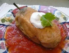 Chiles Rellenos With Tomato Sauce