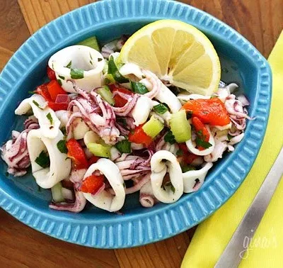 Chilled Calamari Salad With Lemon And Parsley