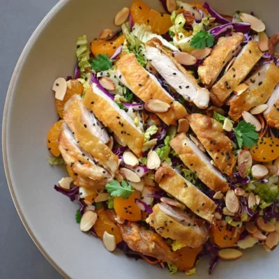 Chinese Chicken Salad With Tangy Dressing