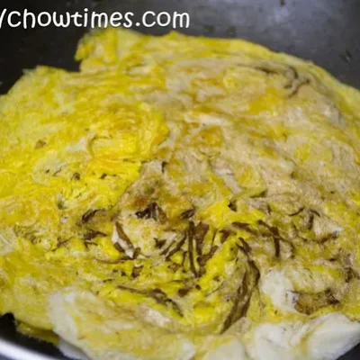 Chinese Confinement Egg Omelette With