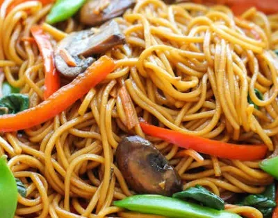 Chinese Noodles And Vegetables