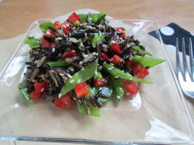 Chinese Rice Salad With Snow Peas