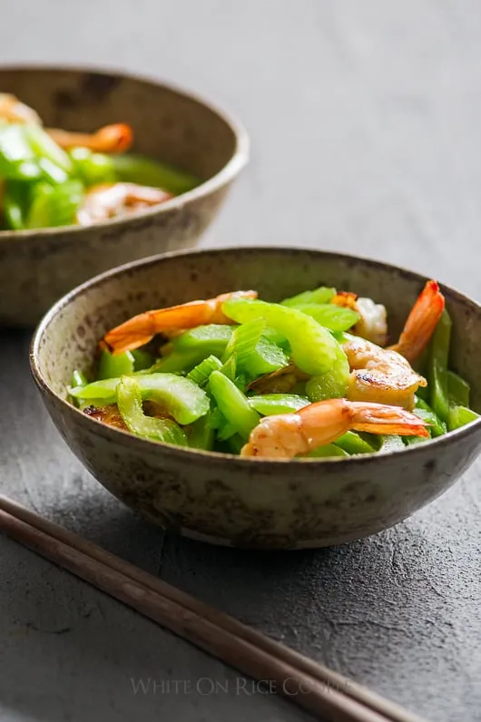Chinese-Style Shrimp,Celery And Ginger