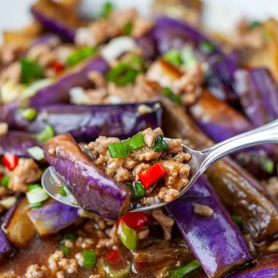 Chinese Style Spicy Eggplants With Pork