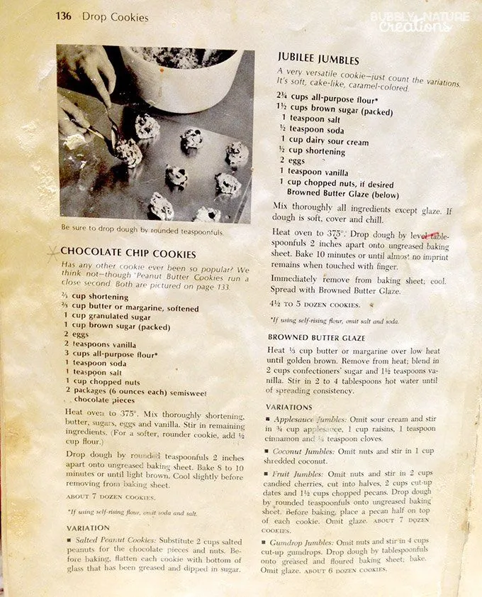 Chocolate Chip Cookies Betty Crockers 1969