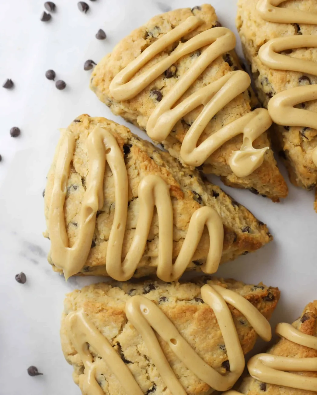 Chocolate Chip Scones With Peanut Butter