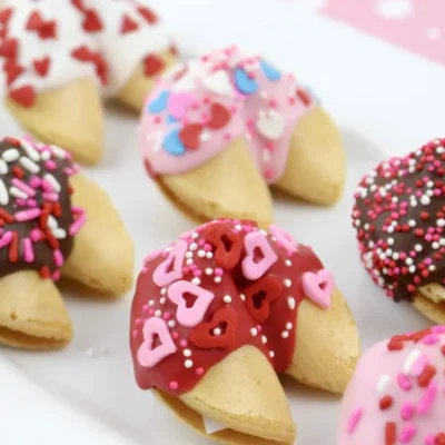 Chocolate Dipped Fortune Cookies