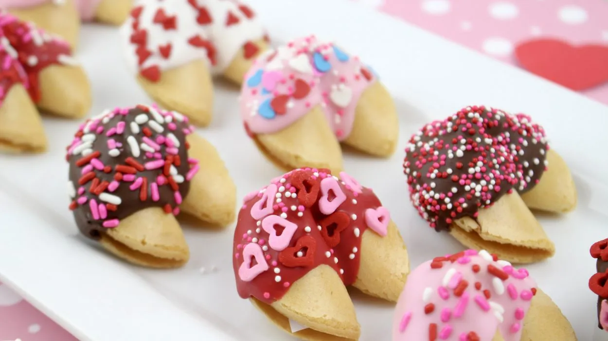 Chocolate Dipped Fortune Cookies