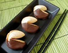 Chocolate Dipped Fortune Cookies