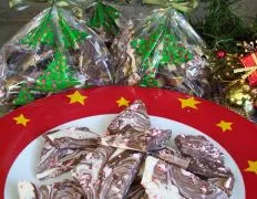 Chocolate Marble Candy Cane Bark