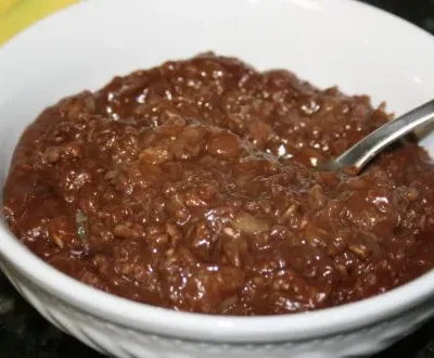 Chocolate Monkey Oatmeal For One -Gluten