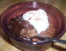 Chocolate Pudding Cake For 2