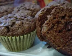 used 1/2 oil and 1/2 applesauce then added mini chocolate chips. Pretty good muffin and I will make it again