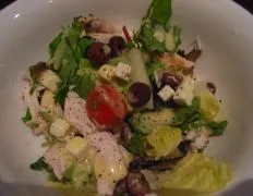Chopped Greek Salad With Chicken