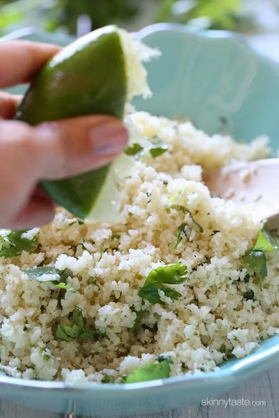 Cilantro Lime Cauliflower Rice