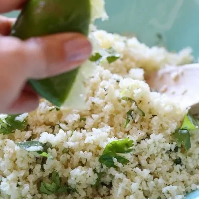 Cilantro Lime Cauliflower Rice