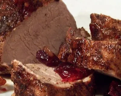 Cinnamon- Cranberry Pork Tenderloin