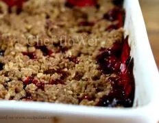 Cinnamon Plum Crumble