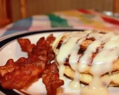 Cinnamon Roll Pancakes