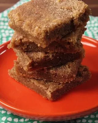 Cinnamon Sugar Snickerdoodle Blondie Bars